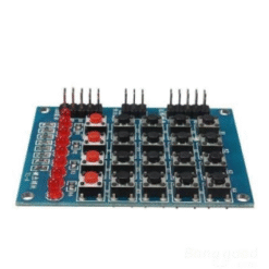 8 LED li 4x4 Keypad Modül - Tuş Takımı Modül